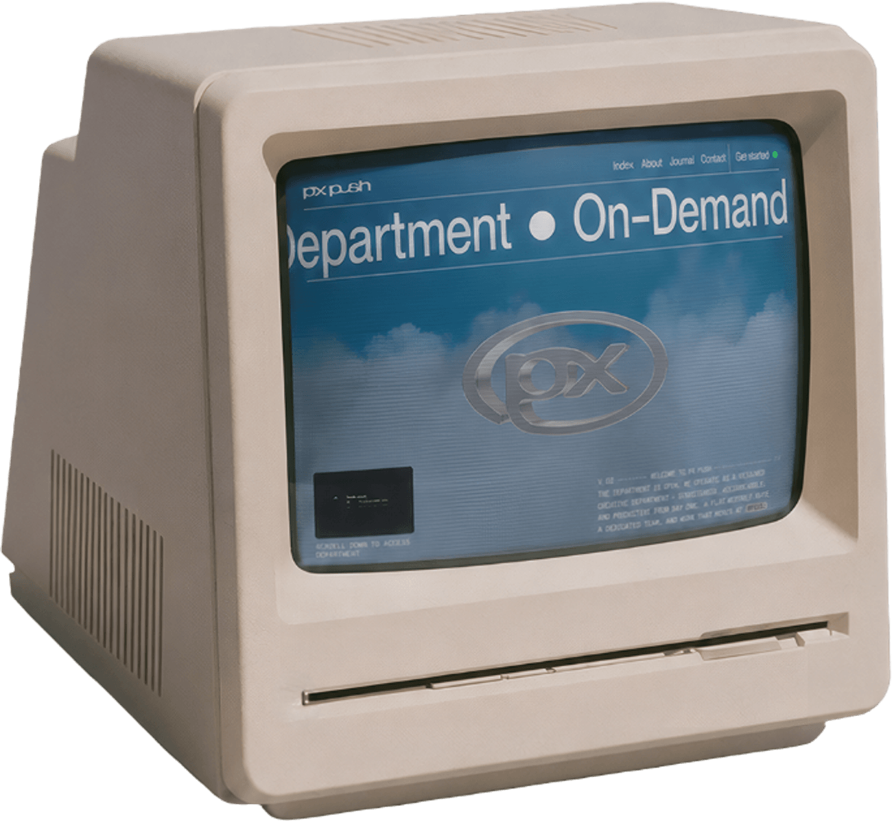 Beige CRT terminal